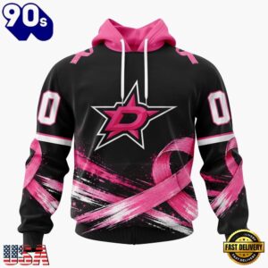 NHL Dallas Stars 2026 Hockey Pink Fights Breast Cancer Design Hoodie, TShirt, Sweatshirt, Trending NHL 3D Tee Nhl Dallas Stars 2026 Hockey Pink Fights Breast Cancer Design Hoodie Tshirt Sweatshirt 1
