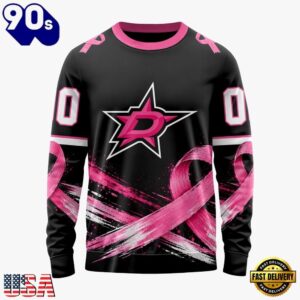 NHL Dallas Stars 2026 Hockey Pink Fights Breast Cancer Design Hoodie, TShirt, Sweatshirt, Trending NHL 3D Tee Nhl Dallas Stars 2026 Hockey Pink Fights Breast Cancer Design Hoodie Tshirt Sweatshirt 4