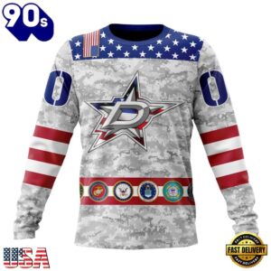 NHL Dallas Stars Armed Forces Appreciation Design Hoodie, T Shirt, Trending NHL 3D Tee Nhl Dallas Stars Armed Forces Appreciation Design Hoodie T Shirt 3
