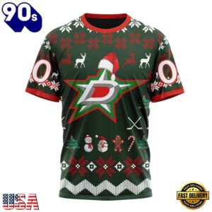 NHL Dallas Stars Hockey Christmas Is Coming 2026 Hoodie, T Shirt , Trending NHL 3D Tee Nhl Dallas Stars Hockey Christmas IS Coming 2026 Hoodie T Shirt 4