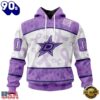 NHL Dallas Stars Special Lavender Fight Cancer Hoodie, T Shirt , Trending NHL 3D Tee