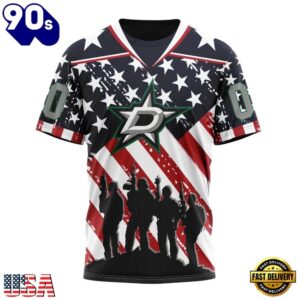 NHL Dallas Stars Specialized Kits For Honor USS Military Hoodie, T Shirt , Trending NHL 3D Tee Nhl Dallas Stars Specialized Kits For Honor Uss Military Hoodie T Shirt 4