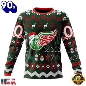 NHL Detroit Red Wings Hockey Christmas Is Coming 2026 Hoodie, T Shirt , Trending NHL 3D Tee Nhl Detroit Red Wings Hockey Christmas IS Coming 2026 Hoodie T Shirt 3