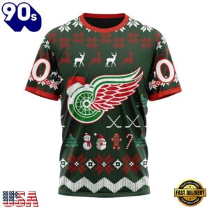 NHL Detroit Red Wings Hockey Christmas Is Coming 2026 Hoodie, T Shirt , Trending NHL 3D Tee Nhl Detroit Red Wings Hockey Christmas IS Coming 2026 Hoodie T Shirt 4