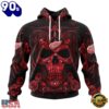 NHL Detroit Red Wings Special Design Halloween With Skull Art Hoodie, T Shirt , Trending NHL 3D Tee