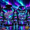 NHL Detroit Red Wings Special Design With Northern Lights 2026 Hoodie Shirt, Trending NHL 3D Tee
