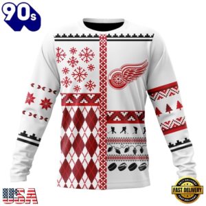 NHL Detroit Red Wings Specialized Christmas Is Coming New Design Hoodie, T Shirt , Trending NHL 3D Tee Nhl Detroit Red Wings Specialized Christmas IS Coming New Design Hoodie T Shirt 3