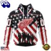 NHL Detroit Red Wings Specialized Kits For Honor USS Military Hoodie, T Shirt , Trending NHL 3D Tee