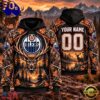 NHL Edmonton Oilers 2026 Personalized Hunting Camo Design Hoodie, Trending NHL 3D Tee