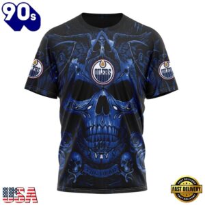 NHL Edmonton Oilers Special Design Halloween With Skull Art Hoodie, T Shirt , Trending NHL 3D Tee Nhl Edmonton Oilers Special Design Halloween With Skull Art Hoodie T Shirt 4