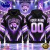 NHL Florida Panthers 2026 Hockey Fights Cancer Personalized Hoodie Shirt, Trending NHL 3D Tee