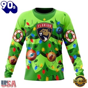 NHL Florida Panthers Specialized Christmass Tree Color And City's Sport Teams Hoodie, T Shirt, Trending NHL 3D Tee Nhl Florida Panthers Specialized Christmass Tree Color And City S Sport Teams Hoodie T Shirt 3