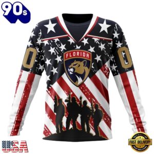 NHL Florida Panthers Specialized Kits For Honor USS Military Hoodie, T Shirt , Trending NHL 3D Tee Nhl Florida Panthers Specialized Kits For Honor Uss Military Hoodie T Shirt 3