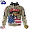 NHL Florida Panthers Specialized Kits For United State With Camo Color Hoodie, T Shirt , Trending NHL 3D Tee