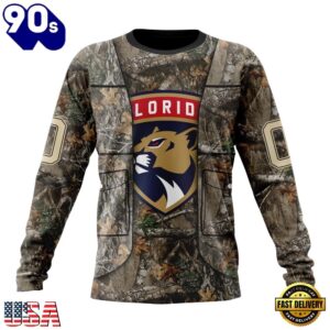 NHL Florida Panthers Specialized Unisex Vest Kits With Realtree Camo Hoodie, T Shirt, Trending NHL 3D Tee Nhl Florida Panthers Specialized Unisex Vest Kits With Realtree Camo Hoodie T Shirt 3