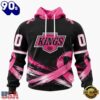 NHL Los Angeles Kings 2026 Hockey Pink Fights Breast Cancer Design Hoodie, TShirt, Sweatshirt, Trending NHL 3D Tee
