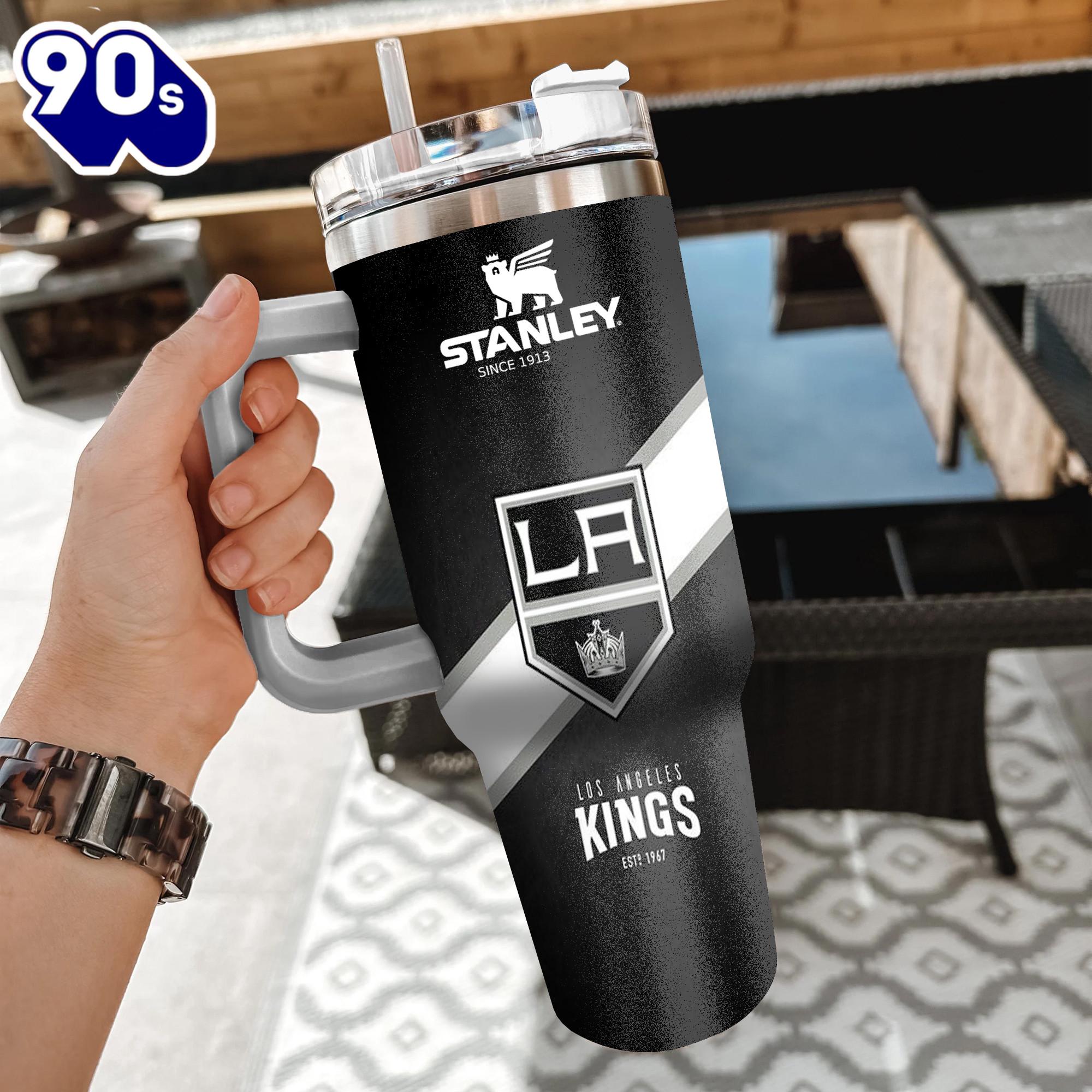 NHL Los Angeles Kings Custom Stanley Quencher 40oz Stainless Steel Tumbler With Handle - NHL Tumbler 40oz NHL Los Angeles Kings Custom Stanley Quencher 40oz Stainless Steel Tumbler With Handle - NHL Tumbler 40oz