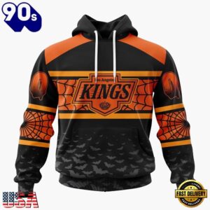 NHL Los Angeles Kings Halloween Design Personalized Hoodie, T Shirt, Sweatshirt, Trending NHL 3D Tee Nhl Los Angeles Kings Halloween Design Personalized Hoodie T Shirt Sweatshirt 1