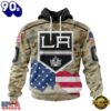 NHL Los Angeles Kings Specialized Kits For United State With Camo Color Hoodie, T Shirt , Trending NHL 3D Tee