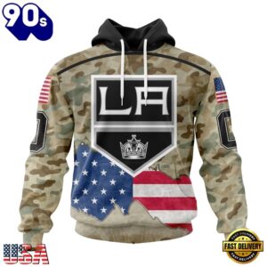 NHL Los Angeles Kings Specialized Kits For United State With Camo Color Hoodie, T Shirt , Trending NHL 3D Tee Nhl Los Angeles Kings Specialized Kits For United State With Camo Color Hoodie T Shirt 1