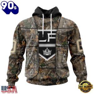 NHL Los Angeles Kings Specialized Unisex Vest Kits With Realtree Camo Hoodie, T Shirt, Trending NHL 3D Tee Nhl Los Angeles Kings Specialized Unisex Vest Kits With Realtree Camo Hoodie T Shirt 1