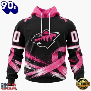 NHL Minnesota Wild 2026 Hockey Pink Fights Breast Cancer Design Hoodie, TShirt, Sweatshirt, Trending NHL 3D Tee Nhl Minnesota Wild 2026 Hockey Pink Fights Breast Cancer Design Hoodie Tshirt Sweatshirt 1