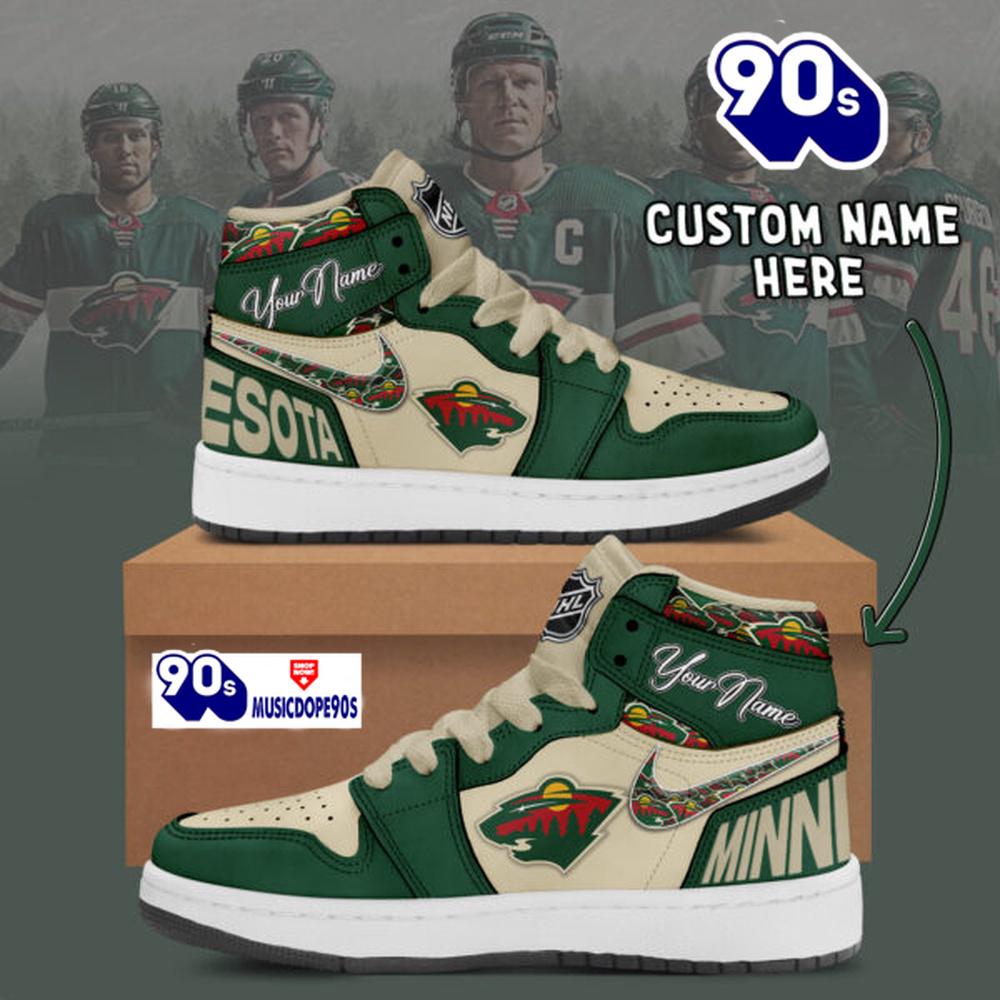 NHL Minnesota Wild Air Jordan 1 Shoes NHL Minnesota Wild Air Jordan 1 Shoes