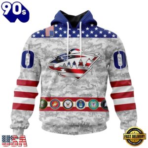 NHL Minnesota Wild Armed Forces Appreciation Design Hoodie, T Shirt, Trending NHL 3D Tee Nhl Minnesota Wild Armed Forces Appreciation Design Hoodie T Shirt 1