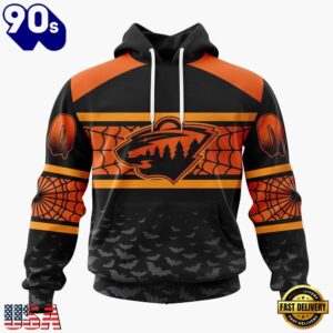 NHL Minnesota Wild Halloween Design Personalized Hoodie, T Shirt, Sweatshirt, Trending NHL 3D Tee Nhl Minnesota Wild Halloween Design Personalized Hoodie T Shirt Sweatshirt 1