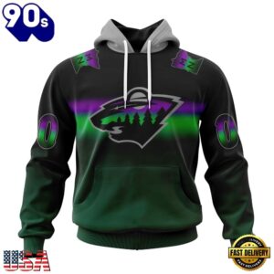 NHL Minnesota Wild Special Retro Gradient Design Hoodie, T Shirt, Trending NHL 3D Tee Nhl Minnesota Wild Special Retro Gradient Design Hoodie T Shirt 1
