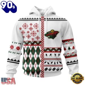 NHL Minnesota Wild Specialized Christmas Is Coming New Design Hoodie, T Shirt , Trending NHL 3D Tee Nhl Minnesota Wild Specialized Christmas IS Coming New Design Hoodie T Shirt 1