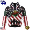 NHL Minnesota Wild Specialized Kits For Honor USS Military Hoodie, T Shirt , Trending NHL 3D Tee