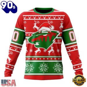 NHL Minnesota Wild Specialized Unisex Christmas Is Coming Hoodie, T Shirt , Trending NHL 3D Tee Nhl Minnesota Wild Specialized Unisex Christmas IS Coming Hoodie T Shirt 3