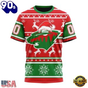 NHL Minnesota Wild Specialized Unisex Christmas Is Coming Hoodie, T Shirt , Trending NHL 3D Tee Nhl Minnesota Wild Specialized Unisex Christmas IS Coming Hoodie T Shirt 4