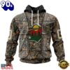 NHL Minnesota Wild Specialized Unisex Vest Kits With Realtree Camo Hoodie, T Shirt, Trending NHL 3D Tee