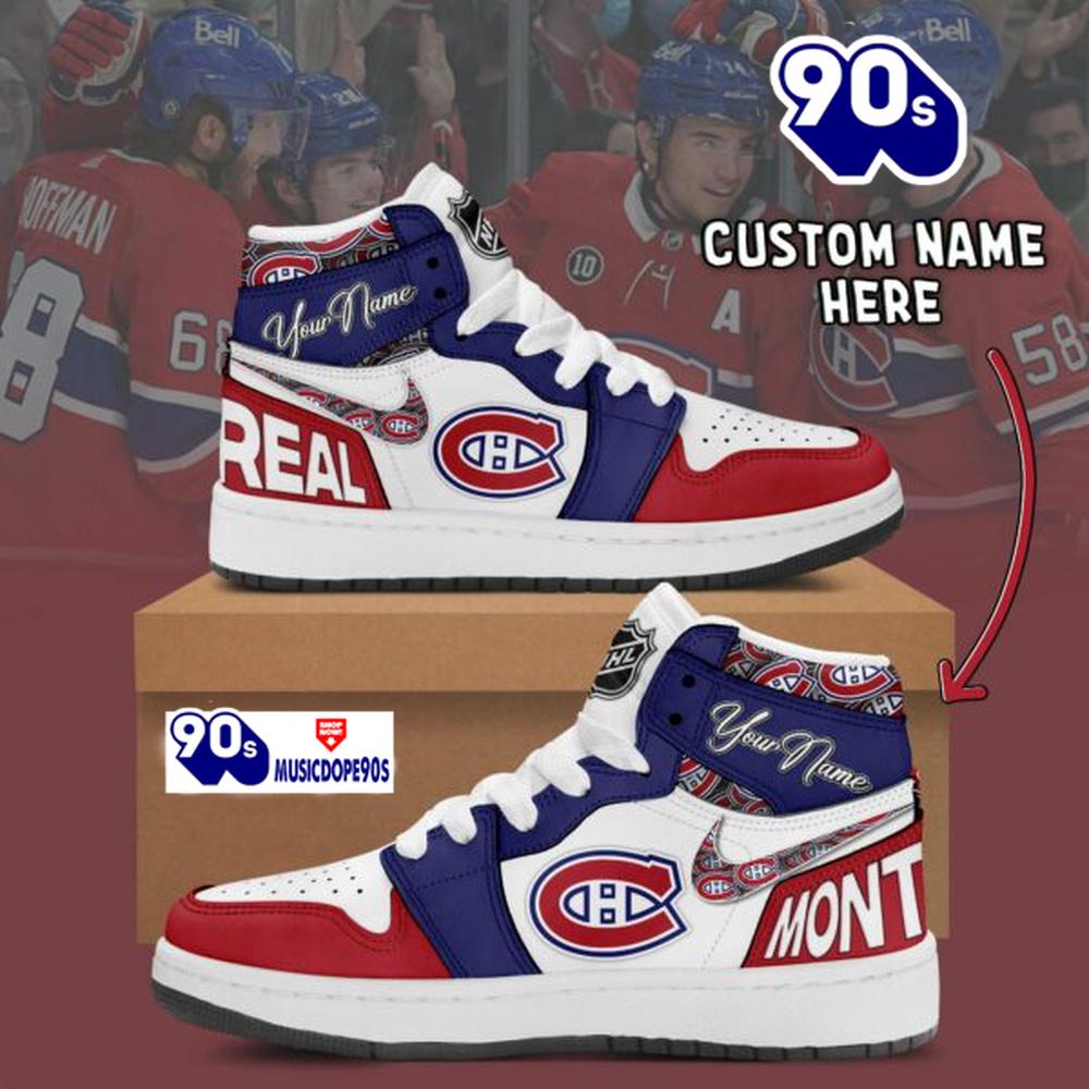 NHL Montreal Canadiens Air Jordan 1 Shoes NHL Montreal Canadiens Air Jordan 1 Shoes