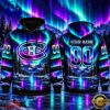 NHL Montreal Canadiens Special Design With Northern Lights 2026 Hoodie Shirt, Trending NHL 3D Tee