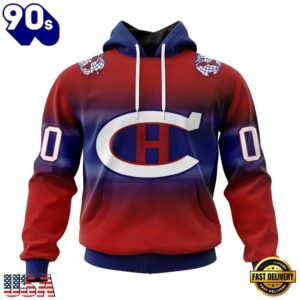 NHL Montreal Canadiens Special Retro Gradient Design Hoodie, T Shirt, Trending NHL 3D Tee Nhl Montreal Canadiens Special Retro Gradient Design Hoodie T Shirt 1