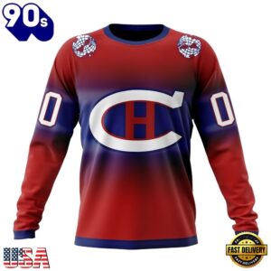 NHL Montreal Canadiens Special Retro Gradient Design Hoodie, T Shirt, Trending NHL 3D Tee Nhl Montreal Canadiens Special Retro Gradient Design Hoodie T Shirt 3