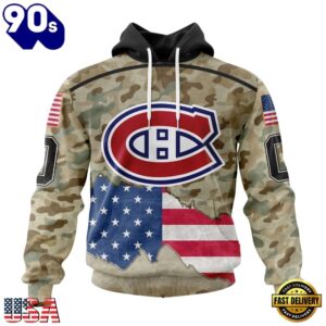 NHL Montreal Canadiens Specialized Kits For United State With Camo Color Hoodie, T Shirt , Trending NHL 3D Tee Nhl Montreal Canadiens Specialized Kits For United State With Camo Color Hoodie T Shirt 1