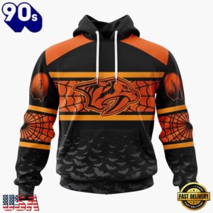 NHL Nashville Predators Halloween Design Personalized Hoodie, T Shirt, Sweatshirt, Trending NHL 3D Tee Nhl Nashville Predators Halloween Design Personalized Hoodie T Shirt Sweatshirt 1
