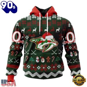 NHL Nashville Predators Hockey Christmas Is Coming 2026 Hoodie, T Shirt , Trending NHL 3D Tee Nhl Nashville Predators Hockey Christmas IS Coming 2026 Hoodie T Shirt 1