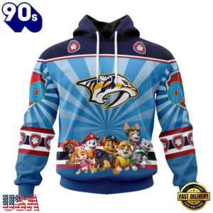 NHL Nashville Predators Special Paw Patrol Kits Hoodie, T Shirt , Trending NHL 3D Tee Nhl Nashville Predators Special Paw Patrol Kits Hoodie T Shirt 1