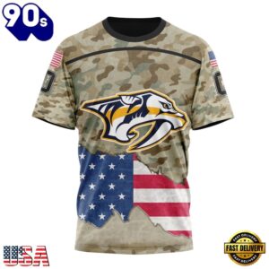 NHL Nashville Predators Specialized Kits For United State With Camo Color Hoodie, T Shirt , Trending NHL 3D Tee Nhl Nashville Predators Specialized Kits For United State With Camo Color Hoodie T Shirt 4