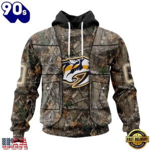 NHL Nashville Predators Specialized Unisex Vest Kits With Realtree Camo Hoodie, T Shirt, Trending NHL 3D Tee Nhl Nashville Predators Specialized Unisex Vest Kits With Realtree Camo Hoodie T Shirt 1