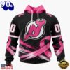 NHL New Jersey Devils 2026 Hockey Pink Fights Breast Cancer Design Hoodie, TShirt, Sweatshirt, Trending NHL 3D Tee