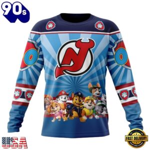 NHL New Jersey Devils Special Paw Patrol Kits Hoodie, T Shirt , Trending NHL 3D Tee Nhl New Jersey Devils Special Paw Patrol Kits Hoodie T Shirt 3
