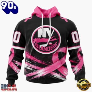 NHL New York Islanders 2026 Hockey Pink Fights Breast Cancer Design Hoodie, TShirt, Sweatshirt, Trending NHL 3D Tee Nhl New York Islanders 2026 Hockey Pink Fights Breast Cancer Design Hoodie Tshirt Sweatshirt 1