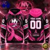 NHL New York Islanders Pink Fights Breast Cancer 2026 Personalized Hoodie Shirt, Trending NHL 3D Tee