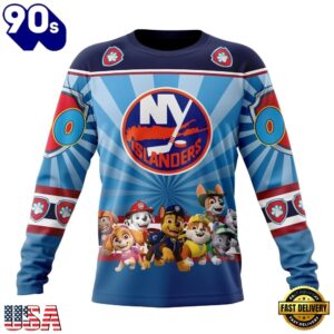 NHL New York Islanders Special Paw Patrol Kits Hoodie, T Shirt , Trending NHL 3D Tee Nhl New York Islanders Special Paw Patrol Kits Hoodie T Shirt 3